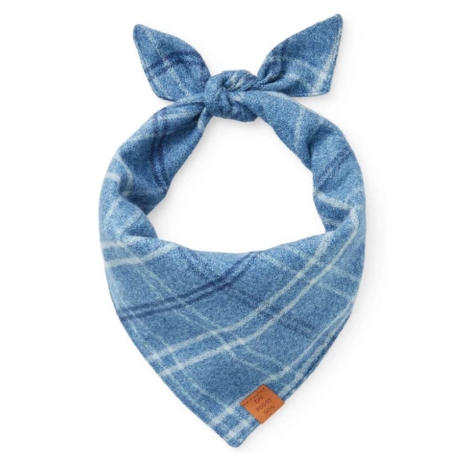Bandana - Blue Plaid - Gussied Up Pet Boutique