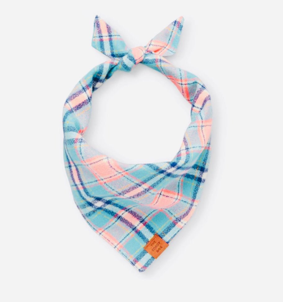 Bandana - Pastel Plaid - Gussied Up Pet Boutique