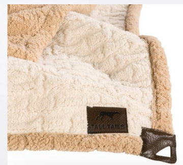 Blanket - Cream Embossed Bone Throw 40x60 - Gussied Up Pet Boutique