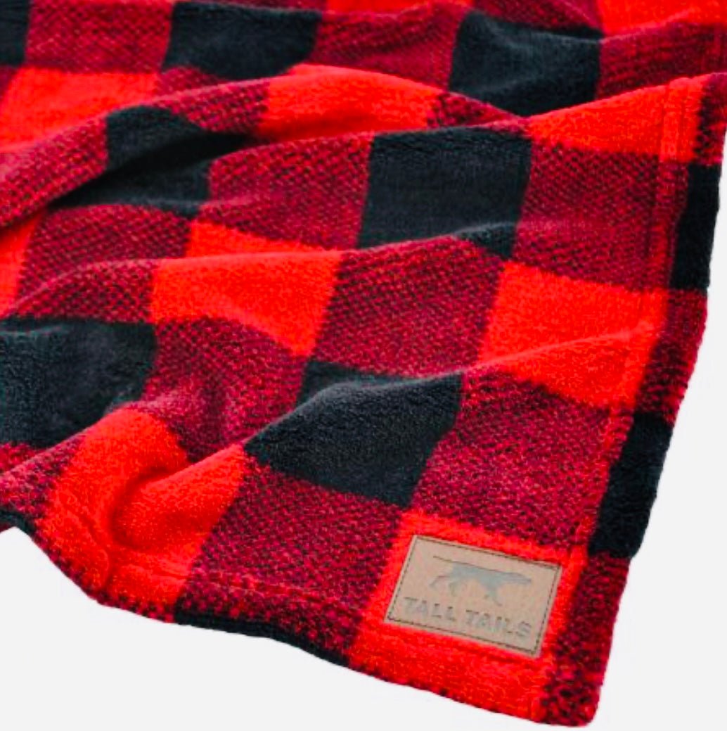 Blanket - Red Buffalo Check (Large 40 x 60) - Gussied Up Pet Boutique
