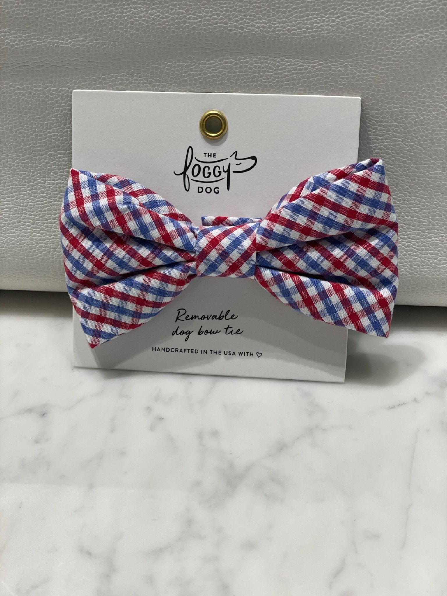 Bow Tie - Red, White, Blue - Gussied Up Pet Boutique