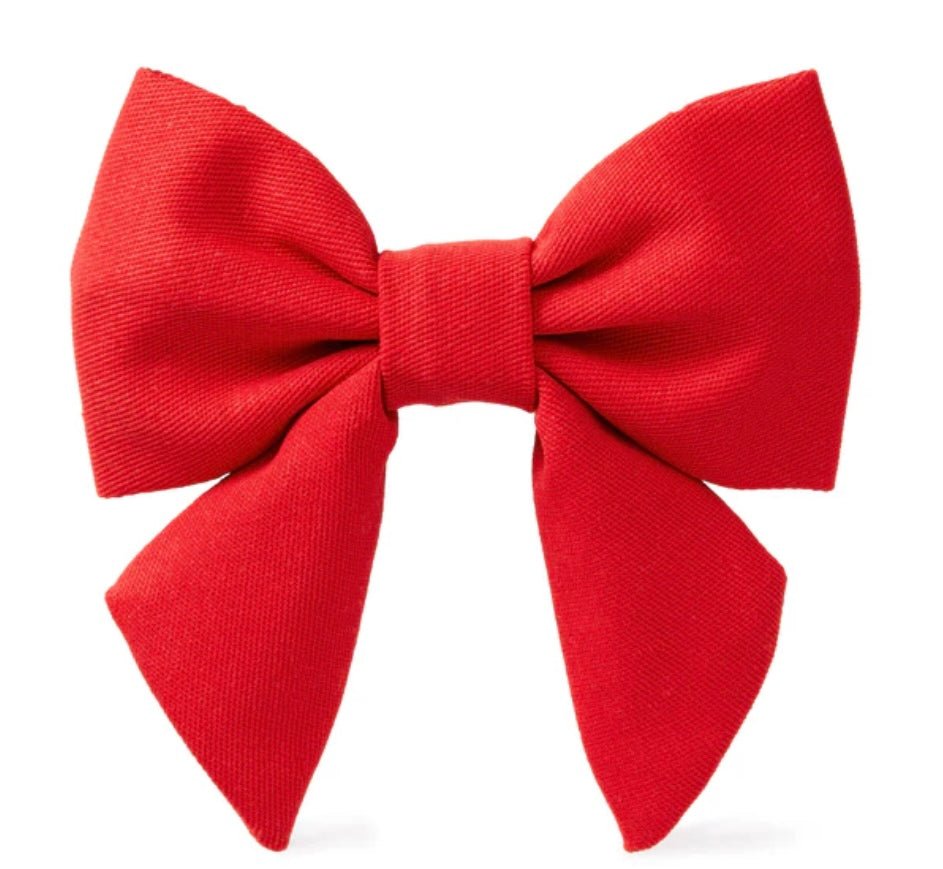 Bow Tie - Ruby Red Lady Bow - Gussied Up Pet Boutique