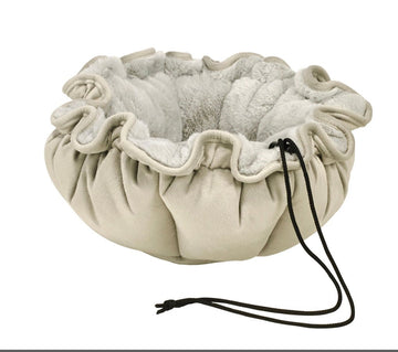 Buttercup Cat Bed - Cream/Cream - Gussied Up Pet Boutique