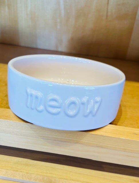 Cat Bowl - Meow Blush - Gussied Up Pet Boutique
