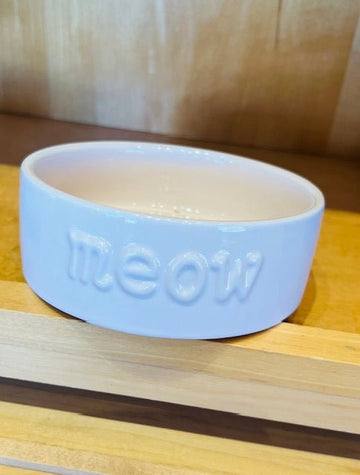 Cat Bowl - Meow Blush - Gussied Up Pet Boutique