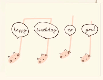 Cat Bubble Birthday Card - Gussied Up Pet Boutique