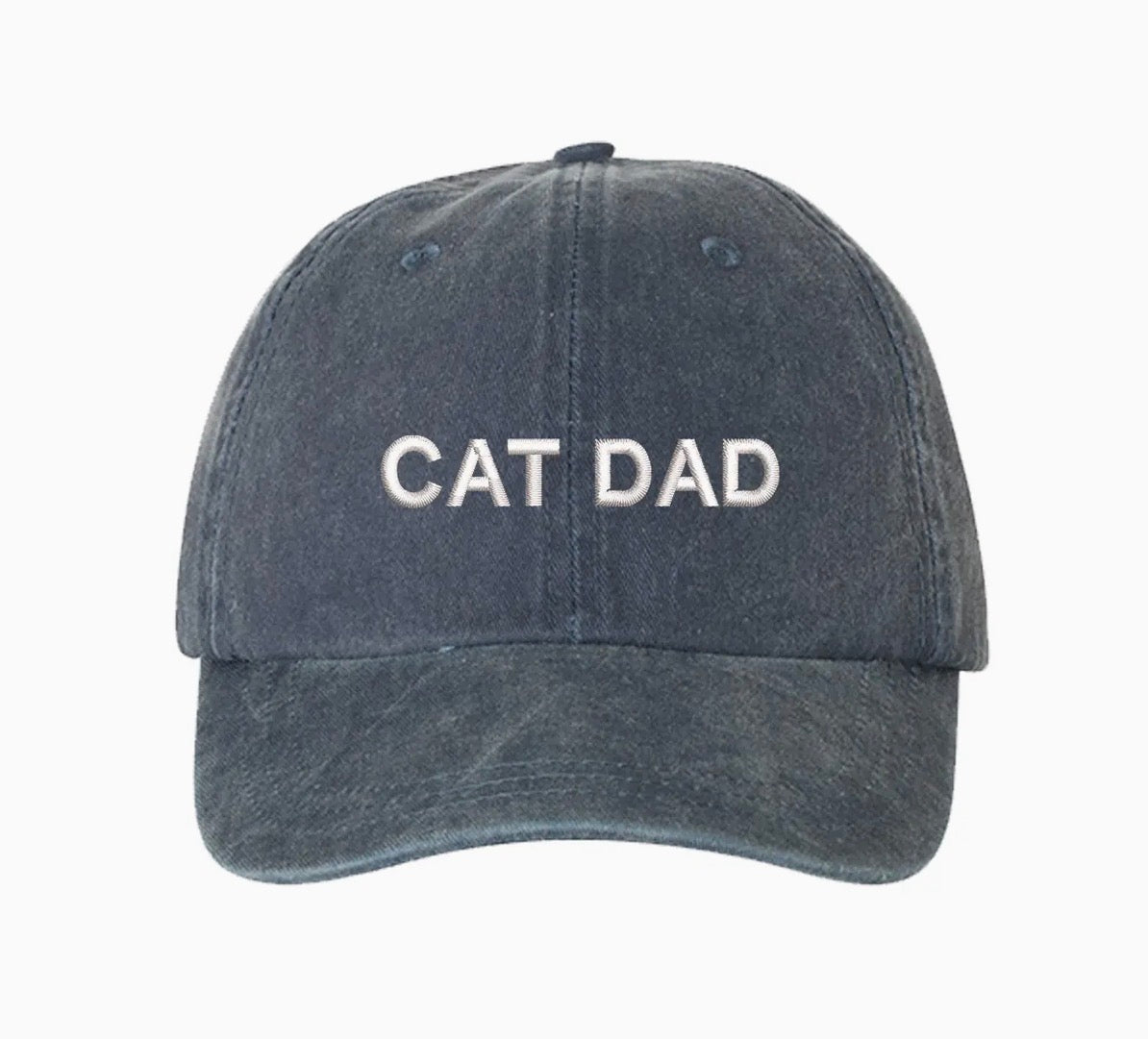 Cat Dad Baseball Hat Black Snapback by My Store - Gussied Up Pet Boutique