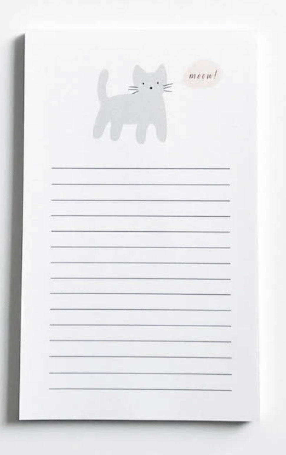 Cat Meow Notepad - Gussied Up Pet Boutique