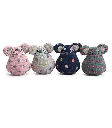 Cat Toy - Polka Dot Mouse - Gussied Up Pet Boutique