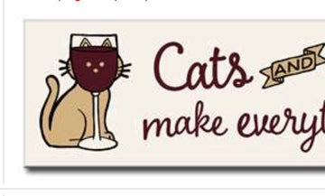Cats and Wine Sign - Gussied Up Pet Boutique