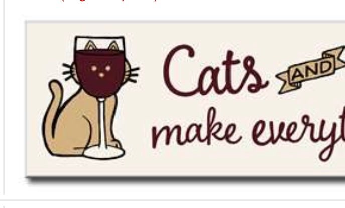 Cats and Wine Sign - Gussied Up Pet Boutique