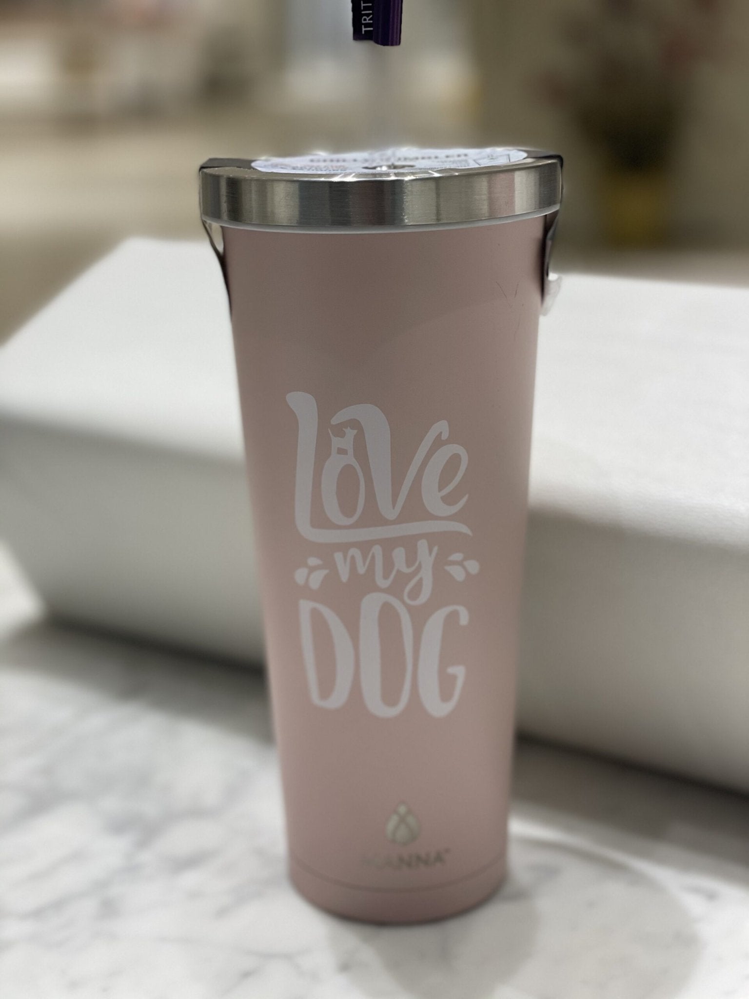 Chilly Tumblers 24oz - Pink Love My Dog - Gussied Up Pet Boutique