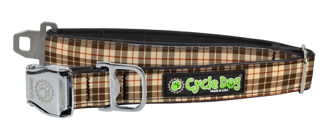 Cycle Dog - Tan Plaid - Gussied Up Pet Boutique