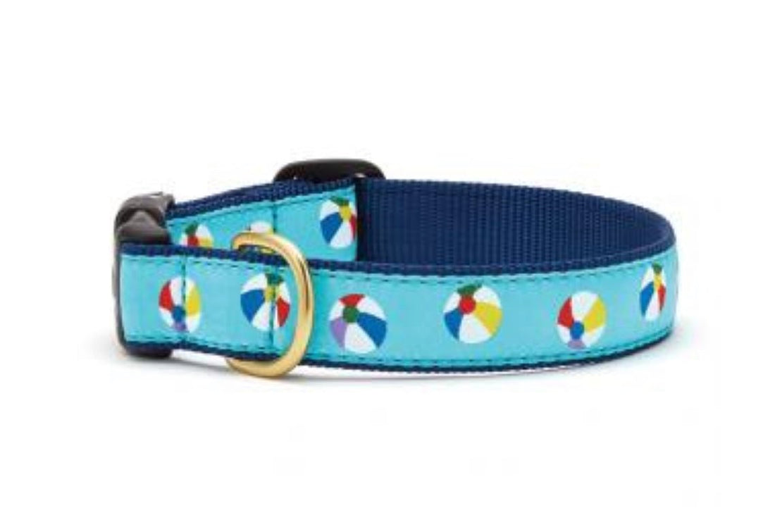 Dog Collar - Beach Ball - Gussied Up Pet Boutique