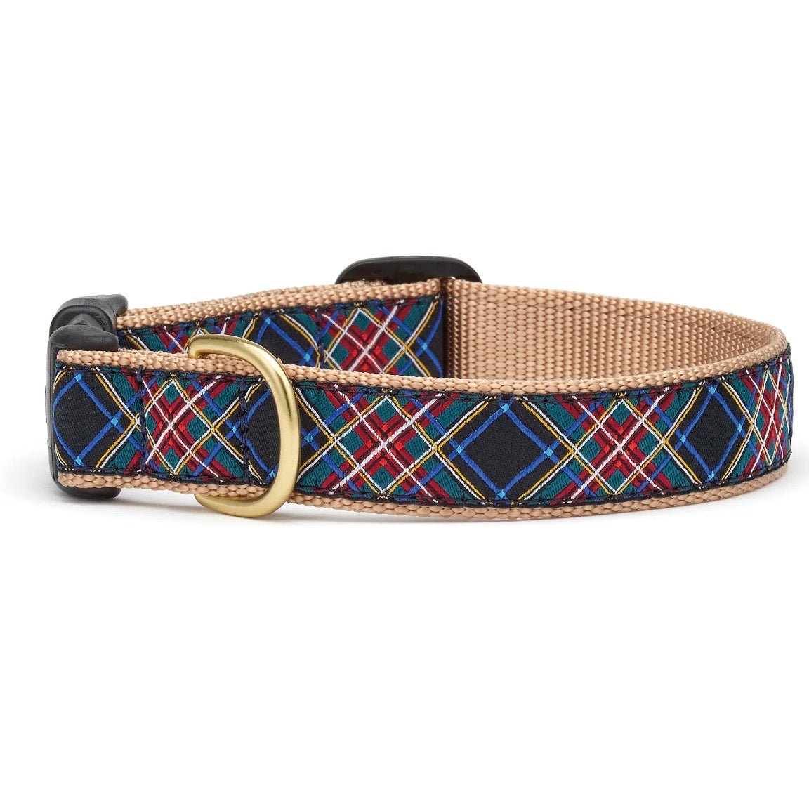 Dog Collar - Black Tartan - Gussied Up Pet Boutique