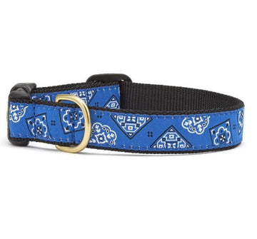 Dog Collar - Blue Bandana - Gussied Up Pet Boutique