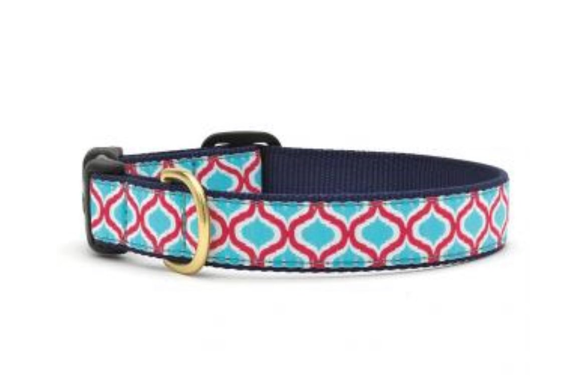 Dog Collar - Blue Kismet - Gussied Up Pet Boutique