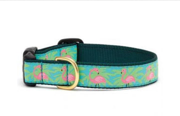 Dog Collar - Flamingo - Gussied Up Pet Boutique