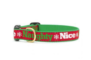 Dog Collar - Naughty and Nice - Gussied Up Pet Boutique