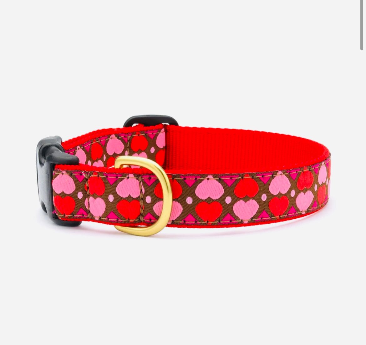 Dog Collar - Pink Hearts - Gussied Up Pet Boutique