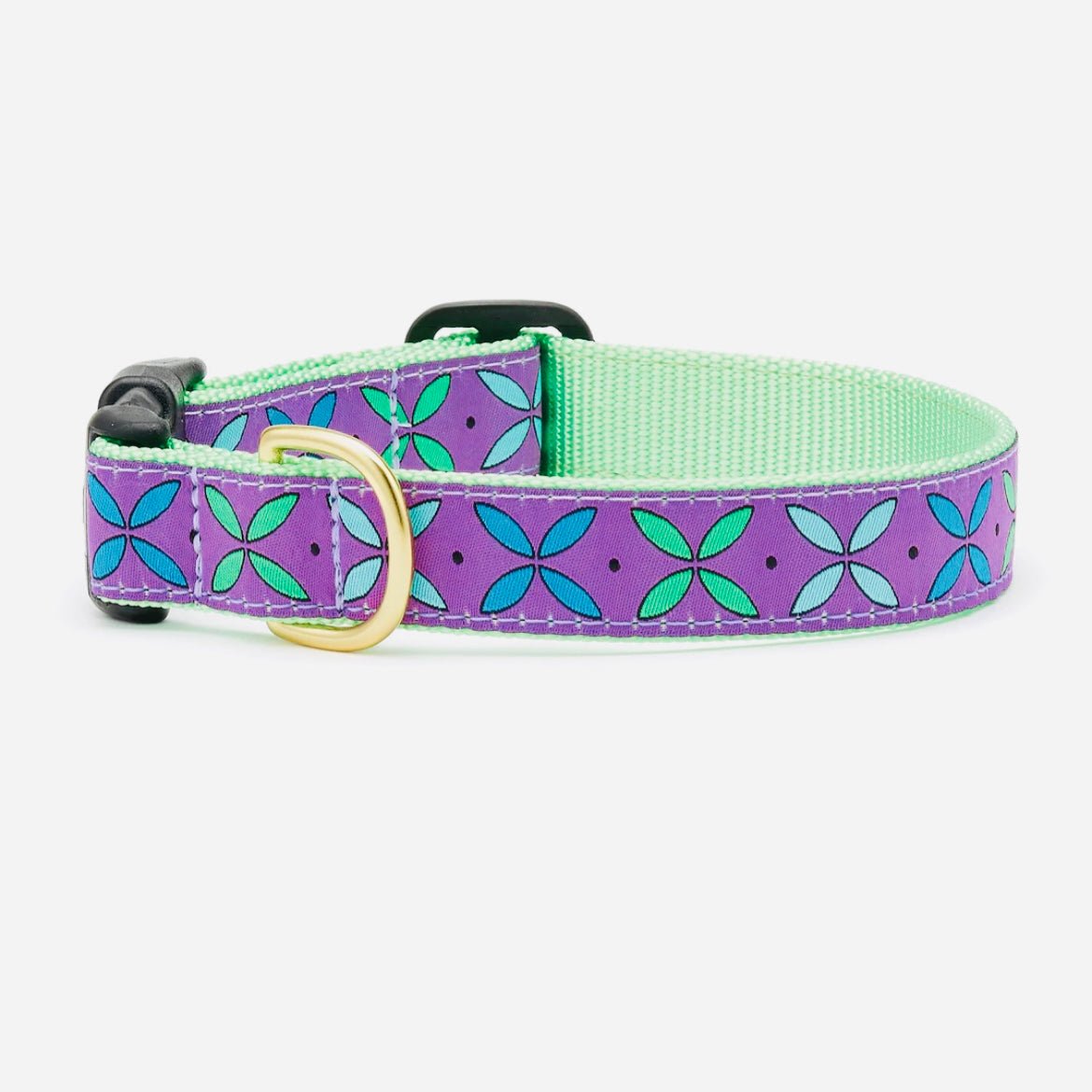 Dog Collar - Purple Petals - Gussied Up Pet Boutique
