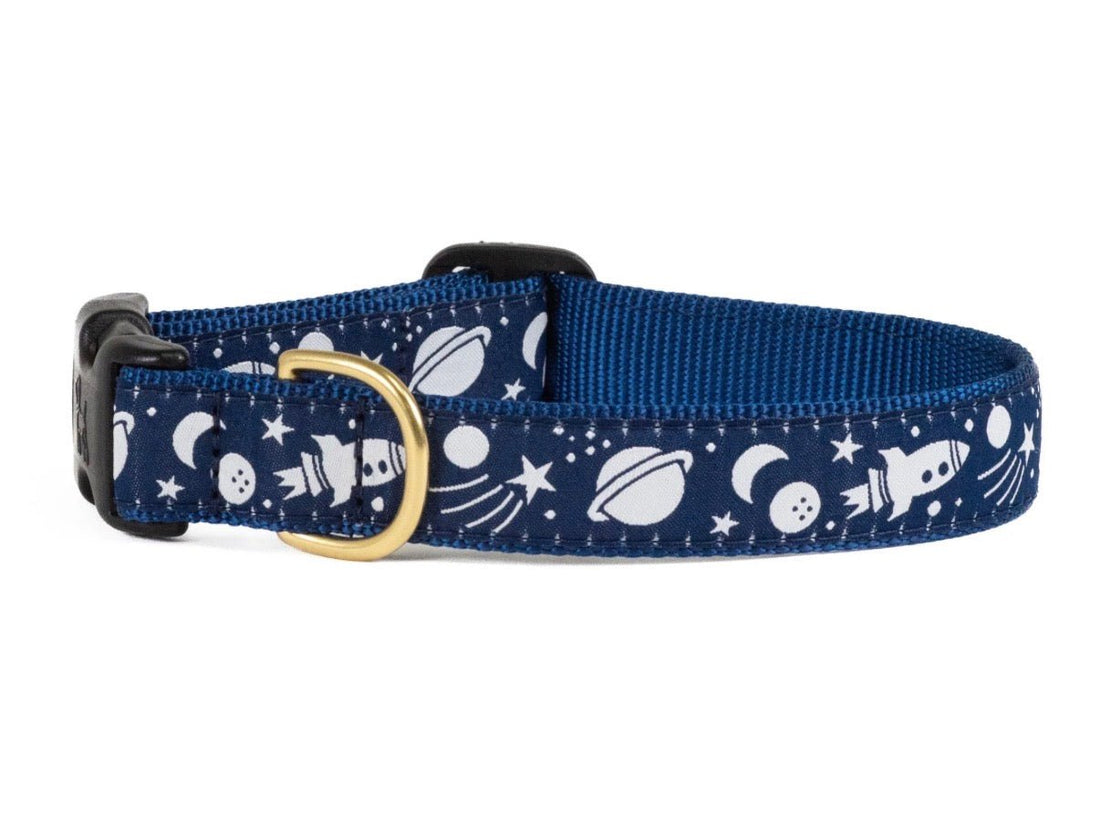 Dog Collar - Space Ships - Gussied Up Pet Boutique