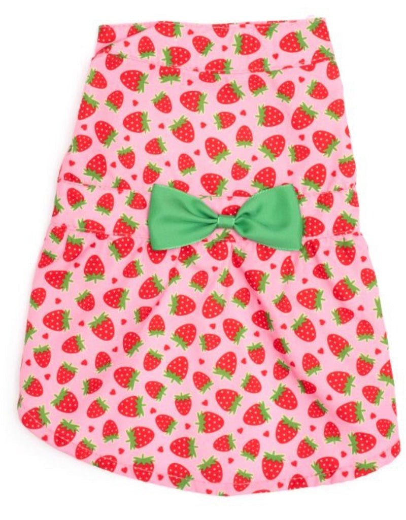 Dress - Strawberry - Gussied Up Pet Boutique