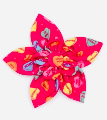 Flower - Candy Hearts - Gussied Up Pet Boutique