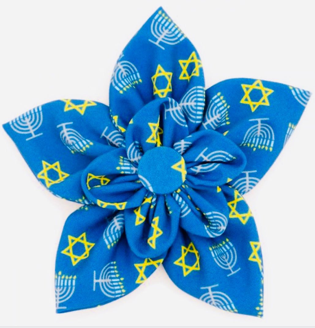 Flower - Hanukkah Flower - Gussied Up Pet Boutique