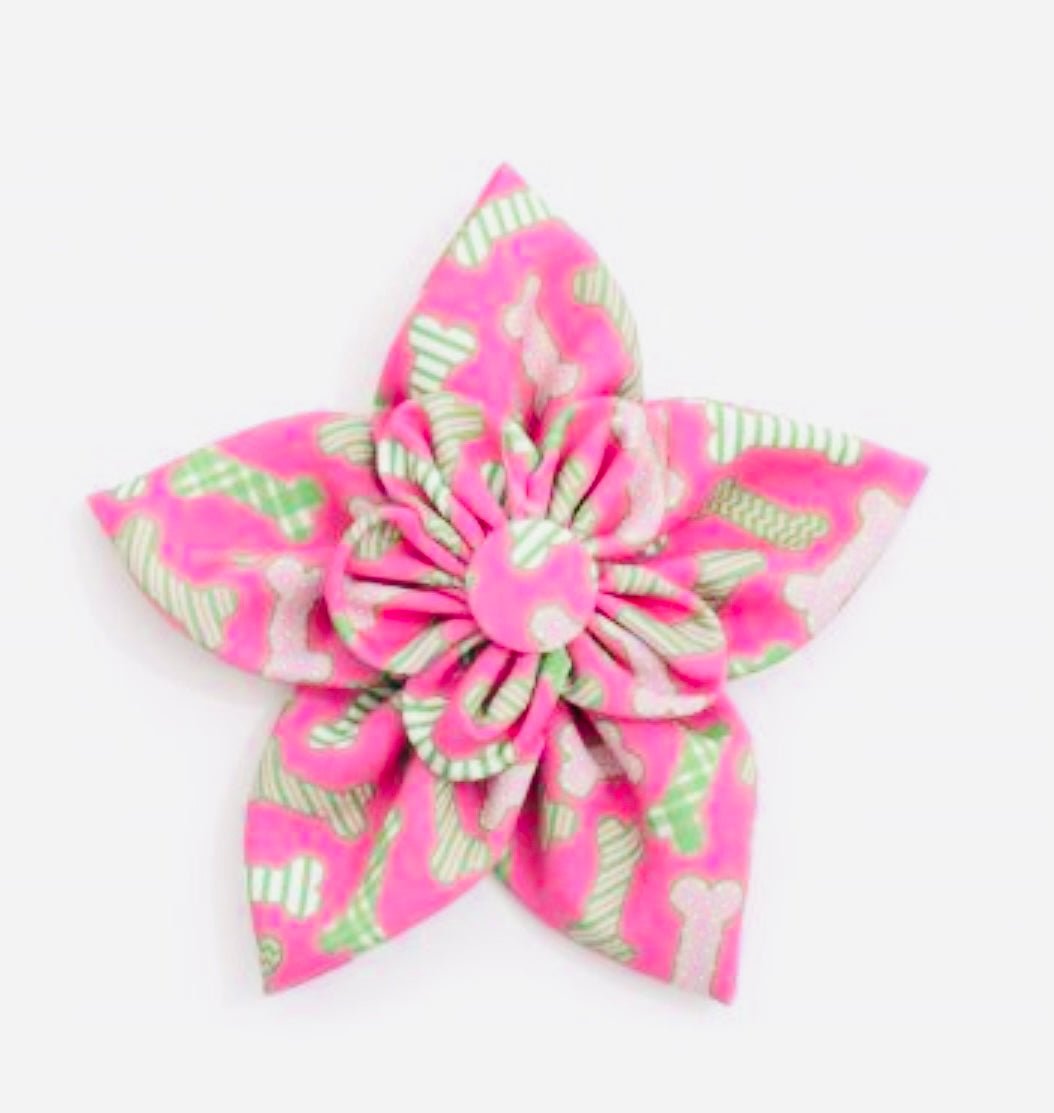 Flower - Pink Bones - Gussied Up Pet Boutique