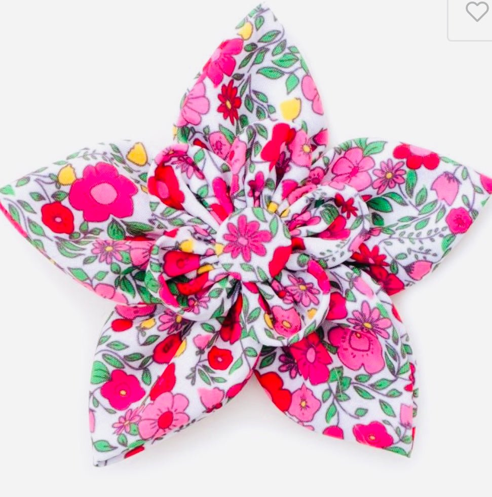 Flower - Pink Flowers - Gussied Up Pet Boutique