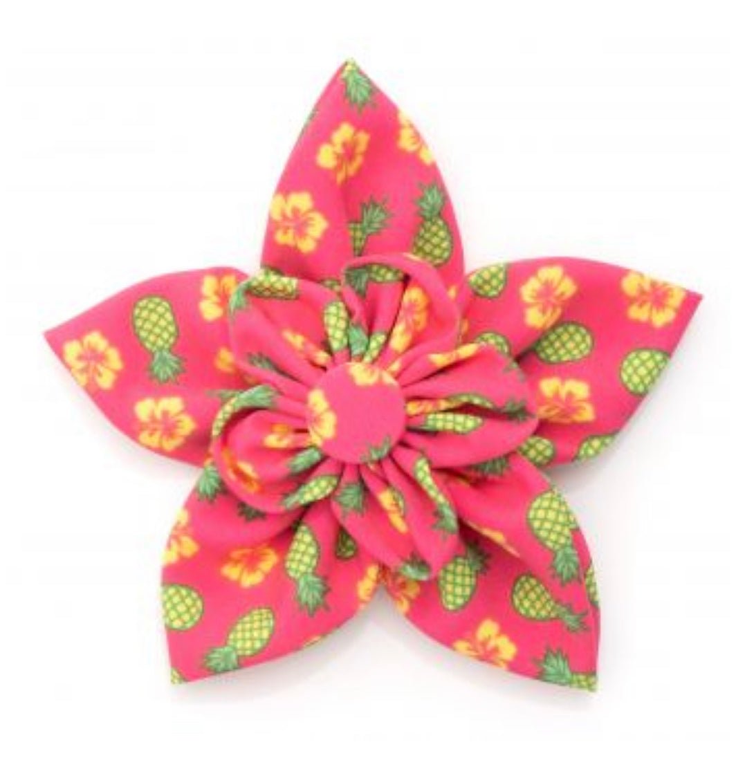 Flower - Pink Pineapple - Gussied Up Pet Boutique