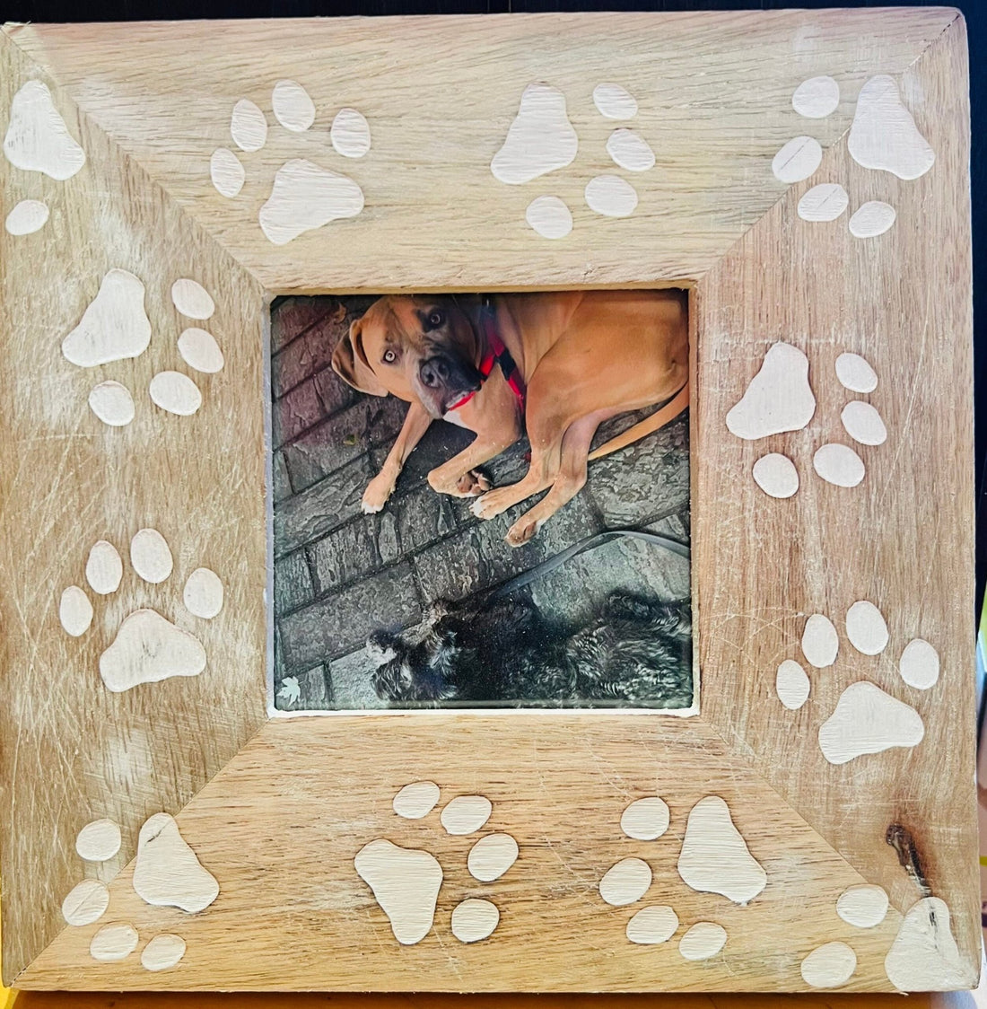 Frame - Wood Paw Print - Gussied Up Pet Boutique