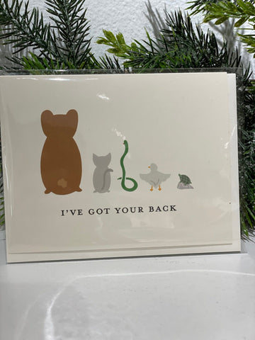 I've Got Your Back Card - Gussied Up Pet Boutique