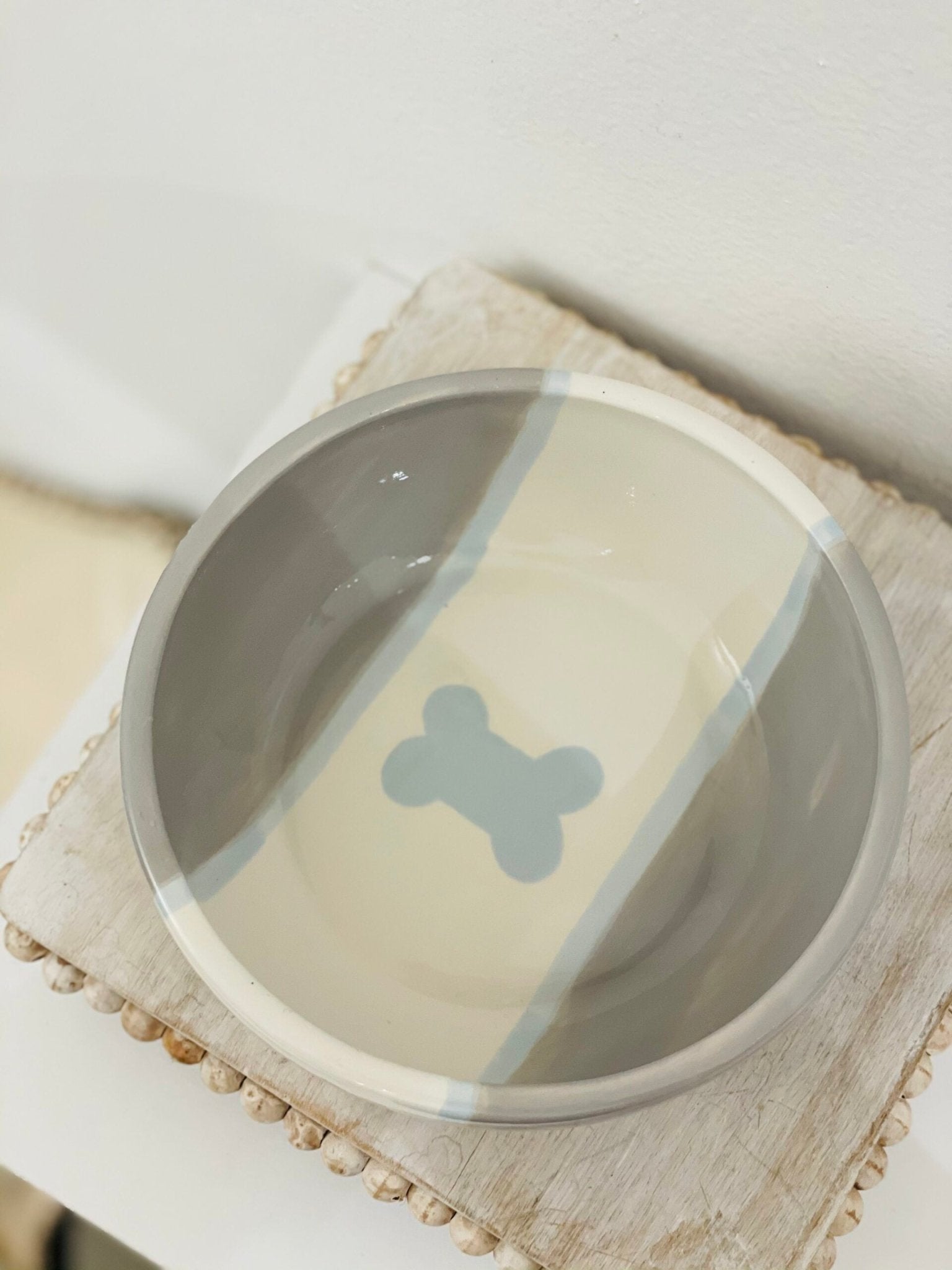 Large Stone Bowl - Gussied Up Pet Boutique