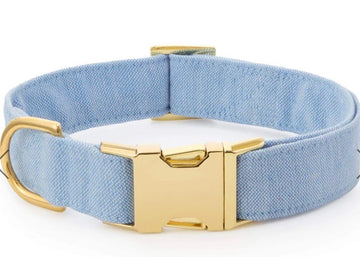 Light Blue Dog Collar - Foggy Dog - Gussied Up Pet Boutique