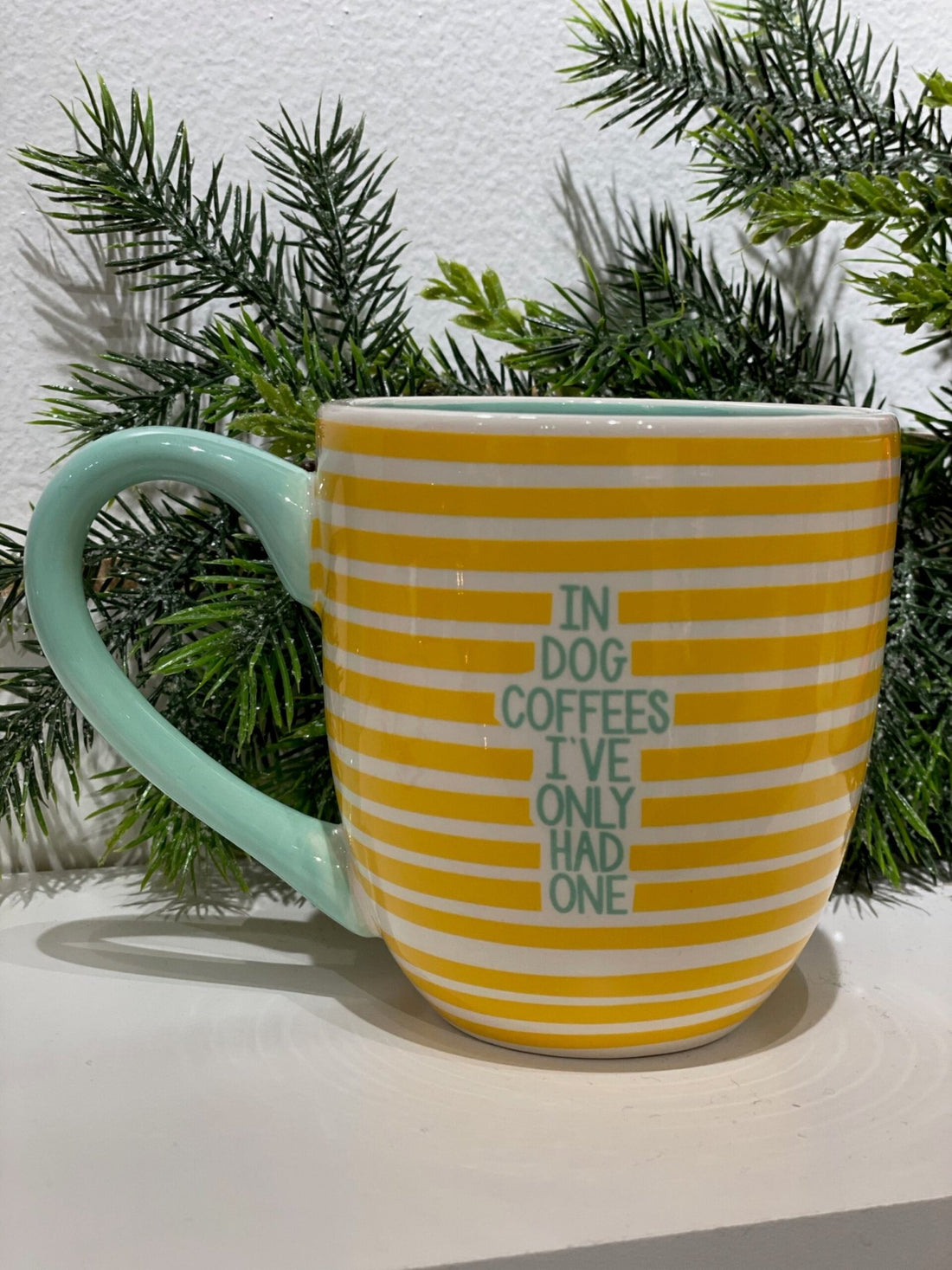 Mug - Yellow In Dog Coffees - Gussied Up Pet Boutique