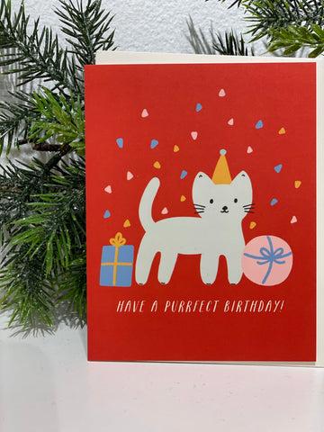 Cat Purrfect Birthday Card