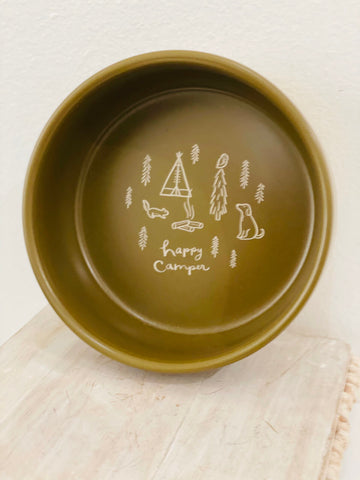 Dog Bowl - Happy Camper