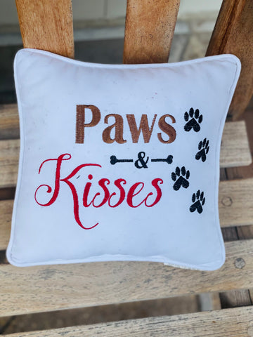 Pillow - Paws and Kisses