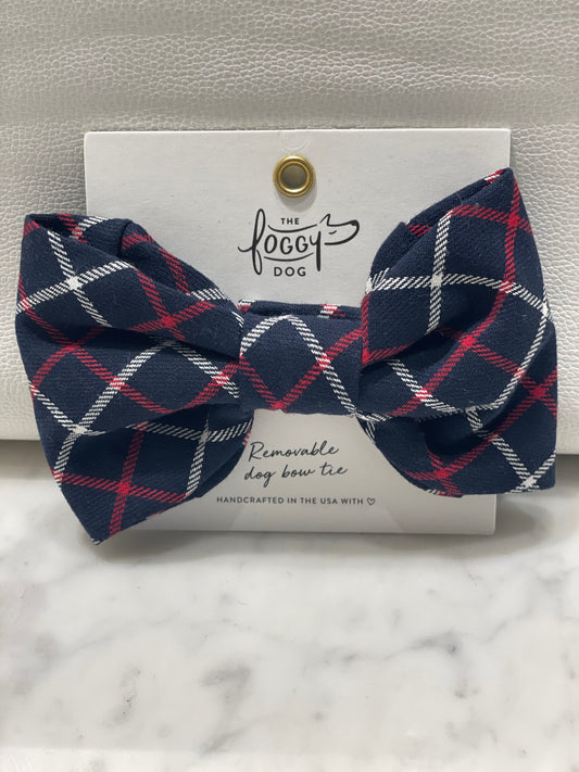 Bow Tie - Navy Oxford Plaid