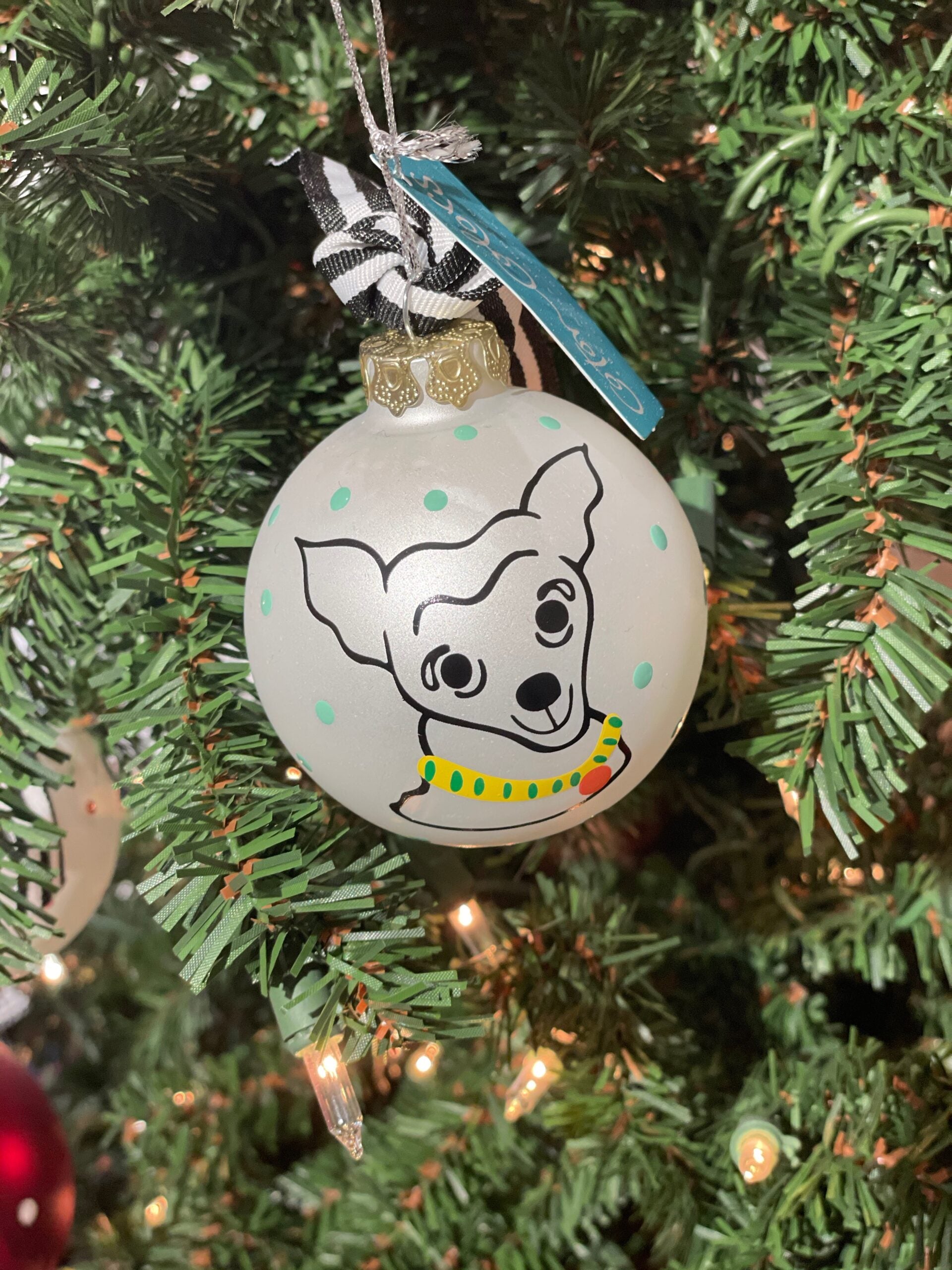 Pointy Dog Ornament
