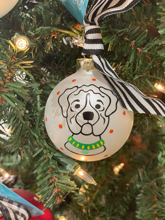 Wrinkly Dog Ornament