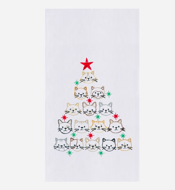 Dish Towel - Cat Face-Dog Face Tree