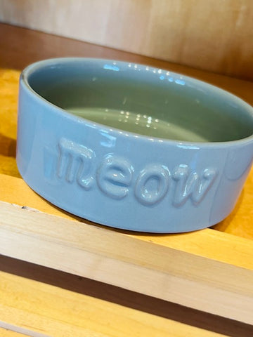 Cat Bowl - Meow Gray