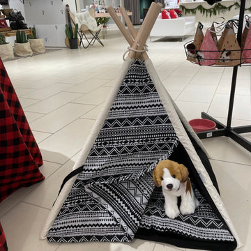Teepee Dog Bed - Black