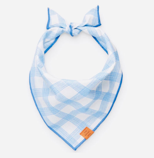 Bandana - Periwinkle Blue Plaid