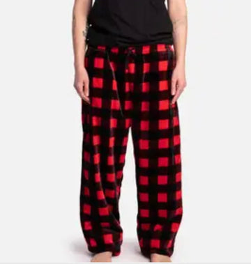 Pajamas - Red Buffalo Check People Pajama Pants - Gussied Up Pet Boutique