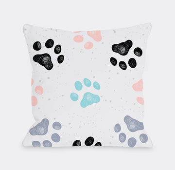 Pillow - Paw Print - Gussied Up Pet Boutique