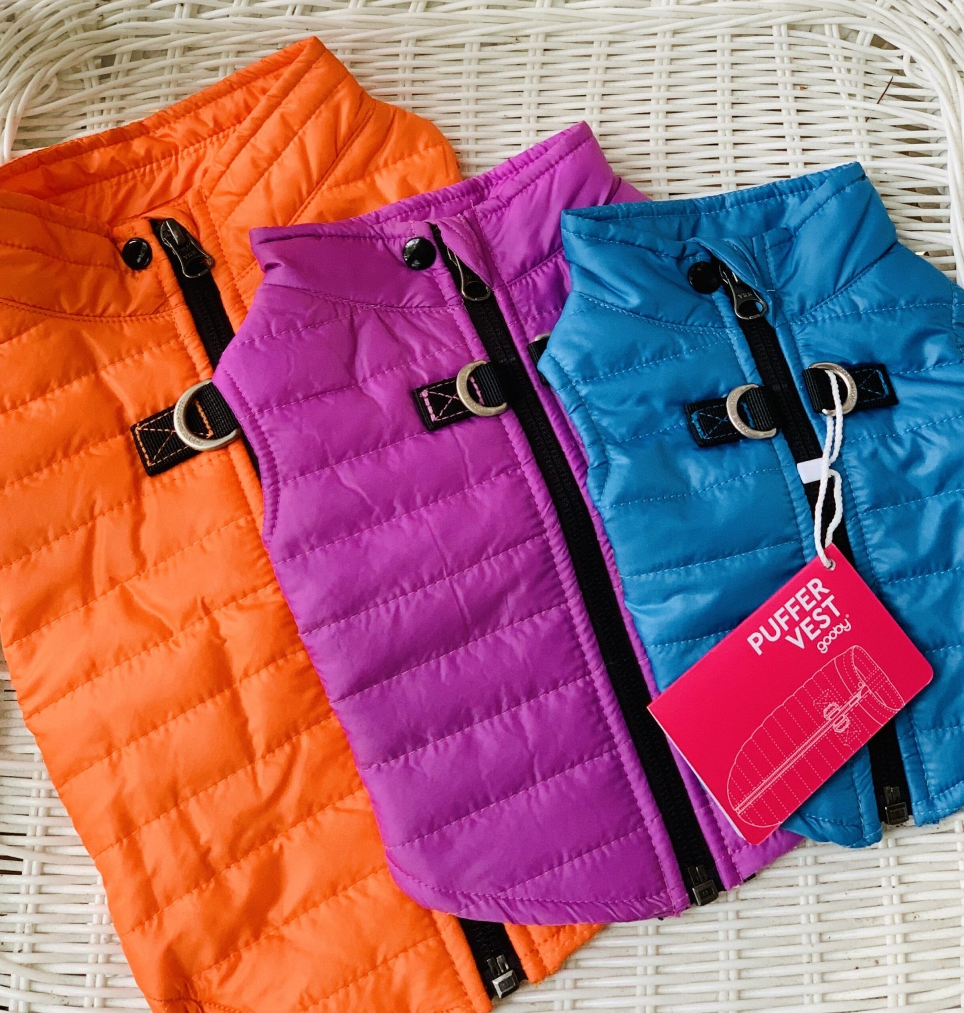 Puffer Vest - Pink - Gussied Up Pet Boutique